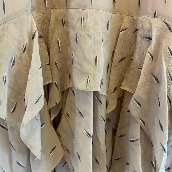 Halston Ruffle Skirt Gown! Stunning! New With Tags - Picture 10 of 15